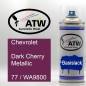 Preview: Chevrolet, Dark Cherry Metallic, 77 / WA9800: 400ml Sprühdose, von ATW Autoteile West.